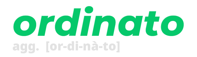 ordinato