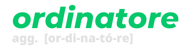 ordinatore