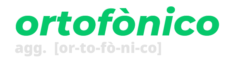 ortofonico