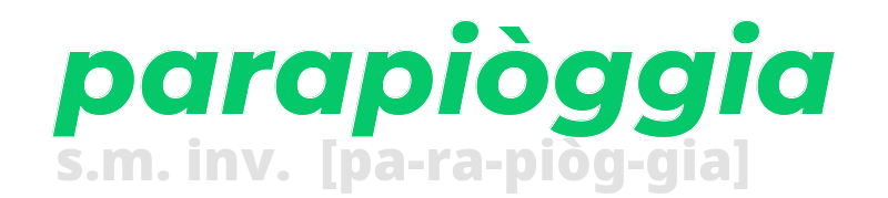 parapioggia