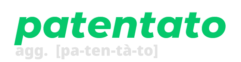 patentato