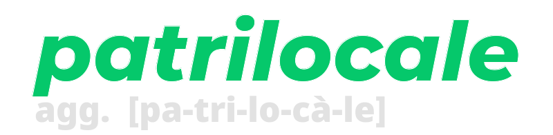 patrilocale