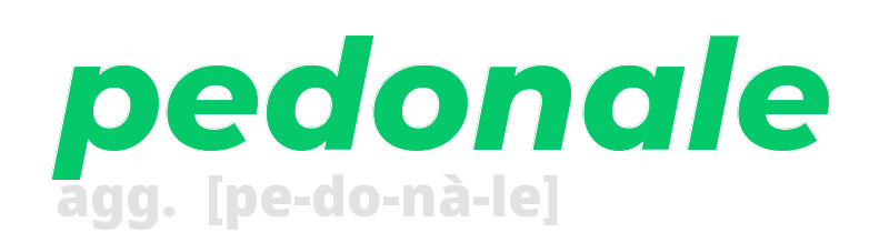 pedonale