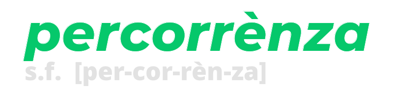 percorrenza