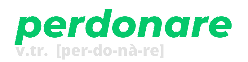 perdonare