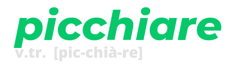 picchiare