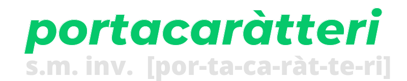 portacaratteri