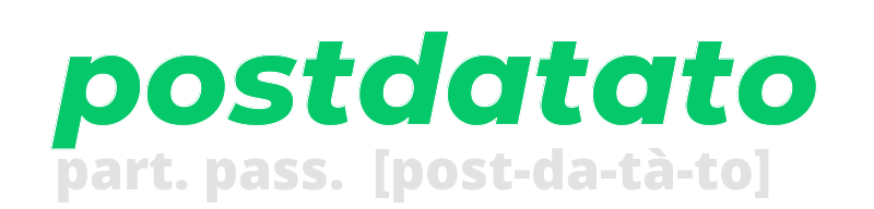 postdatato