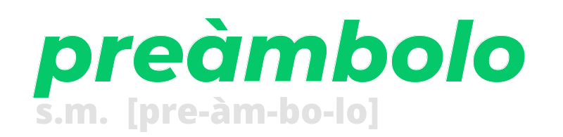 preambolo