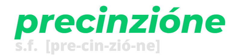 precinzione