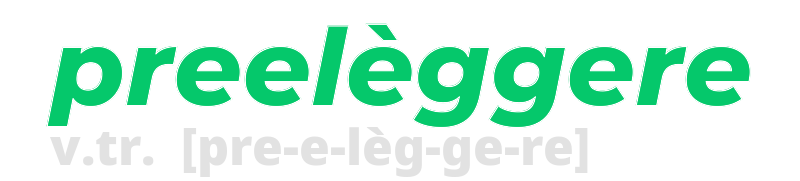 preeleggere