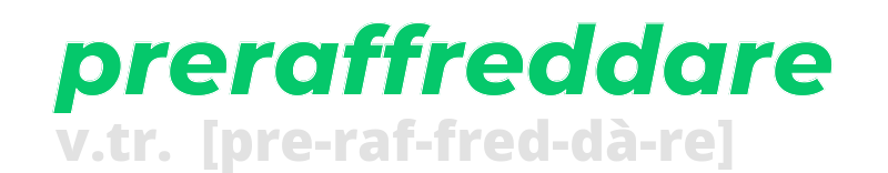 preraffreddare