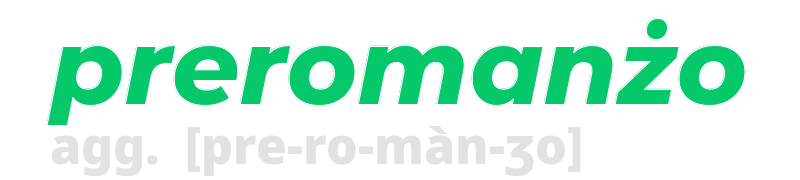 preromanzo