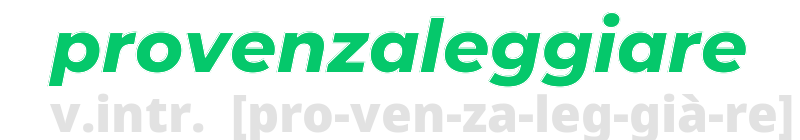 provenzaleggiare