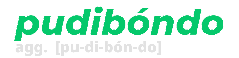 pudibondo