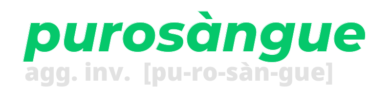 purosangue