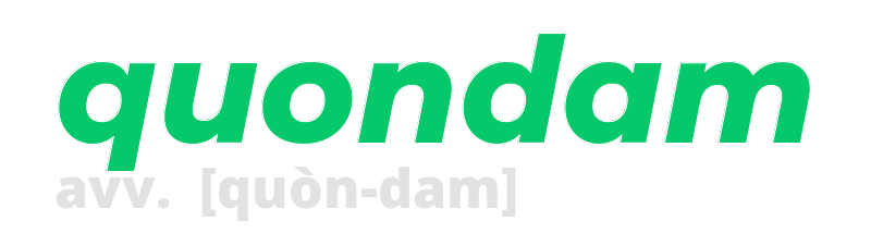 quondam