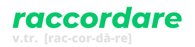 raccordare