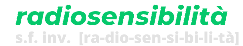 radiosensibilita