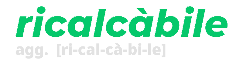 ricalcabile