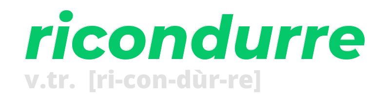 ricondurre