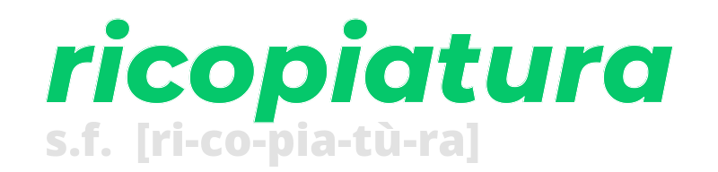 ricopiatura