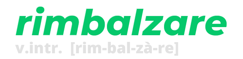 rimbalzare