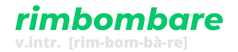 rimbombare