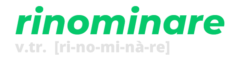 rinominare