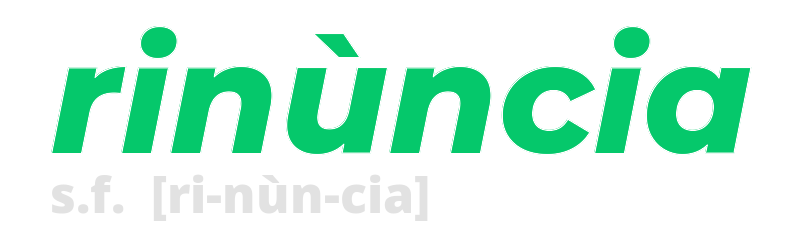 rinuncia