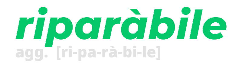 riparabile