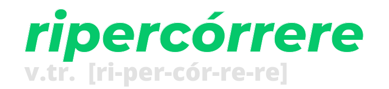 ripercorrere