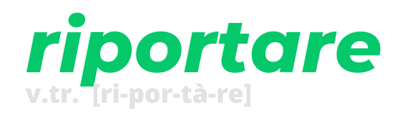 riportare