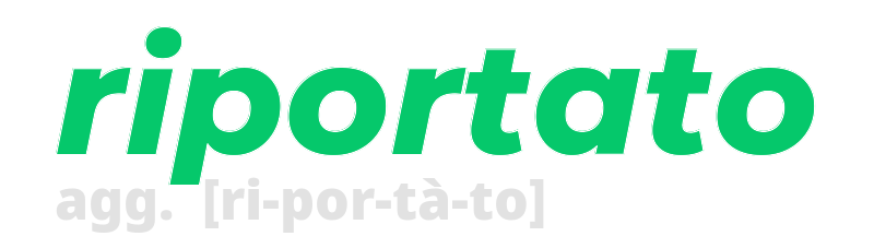 riportato