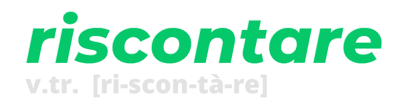 riscontare