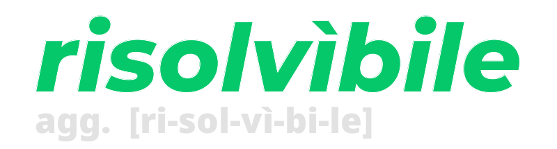 risolvibile