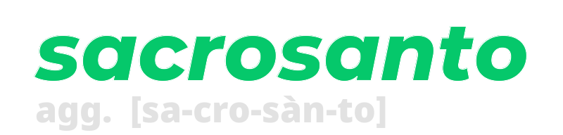 sacrosanto