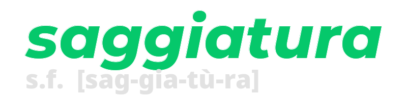 saggiatura