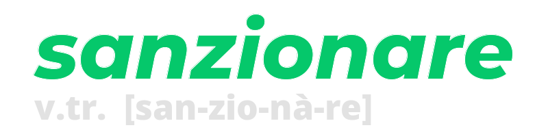 sanzionare