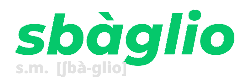 sbaglio