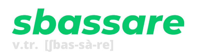 sbassare