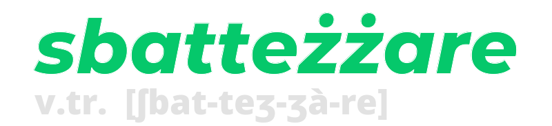 sbattezzare