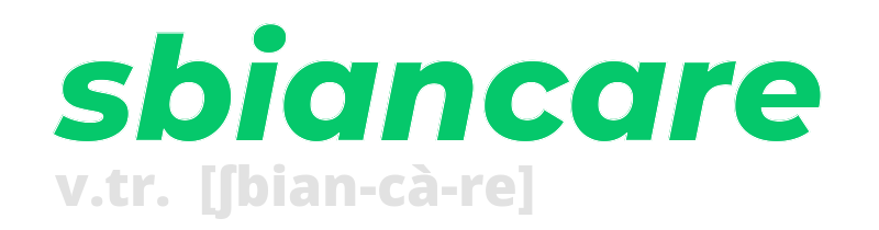 sbiancare