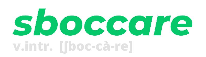 sboccare