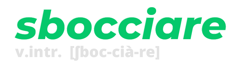 sbocciare