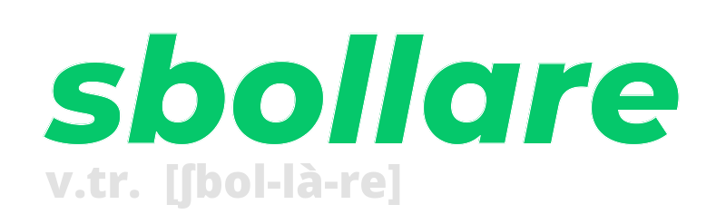 sbollare