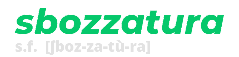 sbozzatura