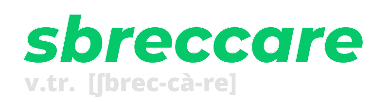 sbreccare