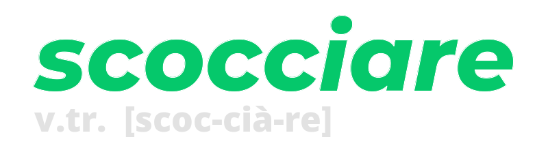 scocciare