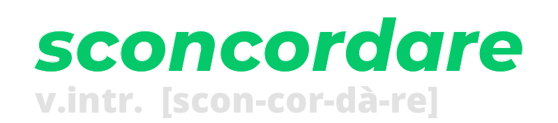 sconcordare